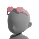 Pastel Heart Glasses
